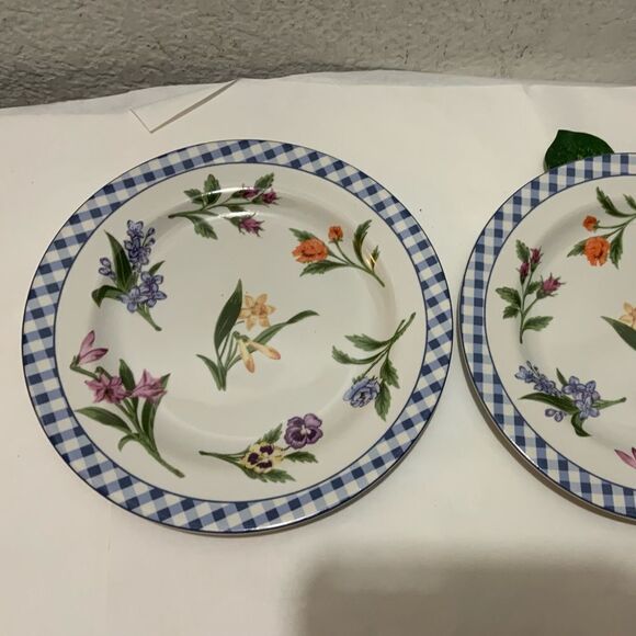 2 AMERICAN ATELIER ELIZABETH 5020 salad Plate 8 1/8” Granny Core Floral  A2 - Picture 2 of 6